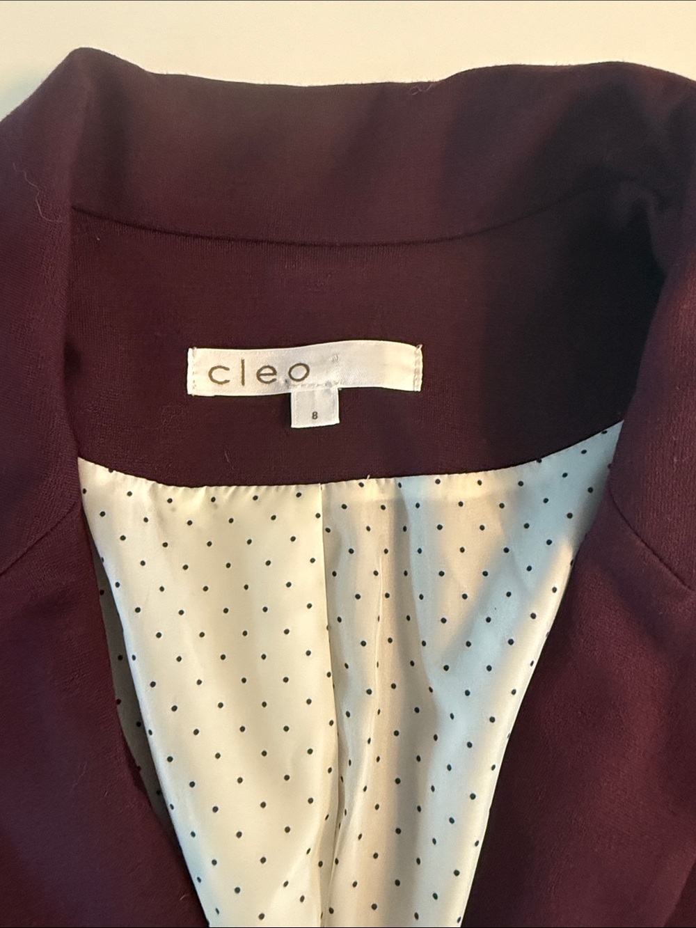 Cleo tailored blazer in a rich plum purple Size 8 - Picture 6 of 11